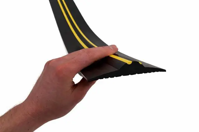 Alt view image 2 of 6 - ¾ High Garage Door Threshold Seal Kit 20'3" Length | Flexible PVC | Complete Kit Includes 2 Adhesives
