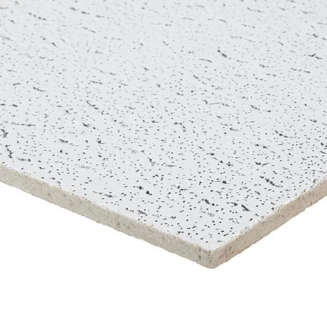 Alt view image 4 of 6 - Ceiling Tiles; 2x2 Ceiling Tiles - 16 pcs White; Acoustic Ceilings for Suspended Ceiling Grid; FISSURED 756