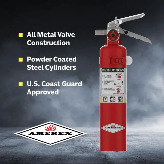 Alt view image 2 of 6 - B417, 2.5 lb. ABC Dry Chemical Class A B C Fire Extinguisher with Wall Bracket, 2 Pack