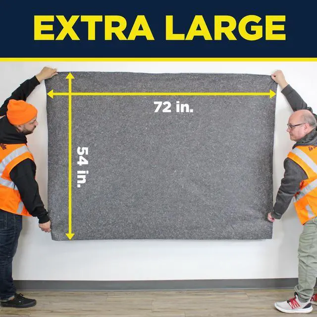 Alt view image 2 of 6 - Padded XL Moving Blankets, 24 Pack, Heavy Duty, Eco-Friendly Pads for Packing & Furniture Protection