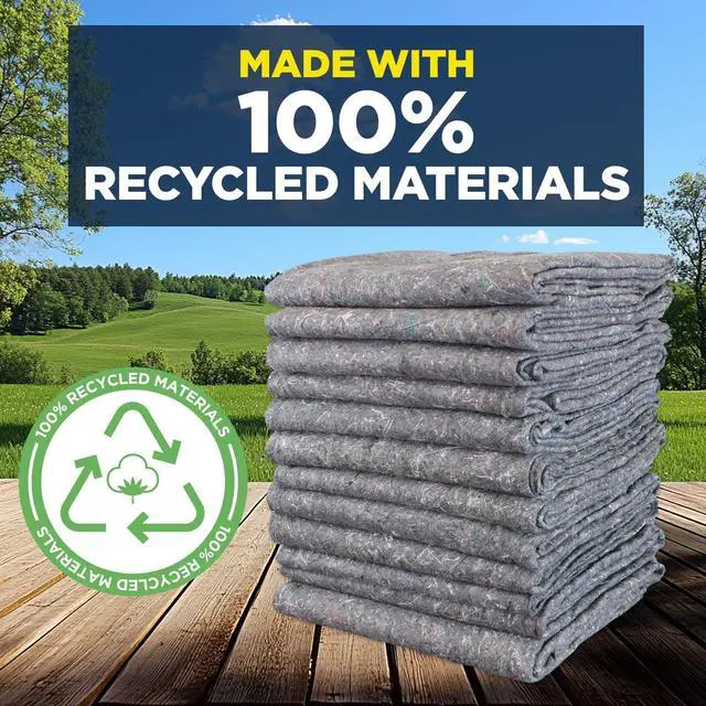 Alt view image 6 of 6 - Padded XL Moving Blankets, 24 Pack, Heavy Duty, Eco-Friendly Pads for Packing & Furniture Protection