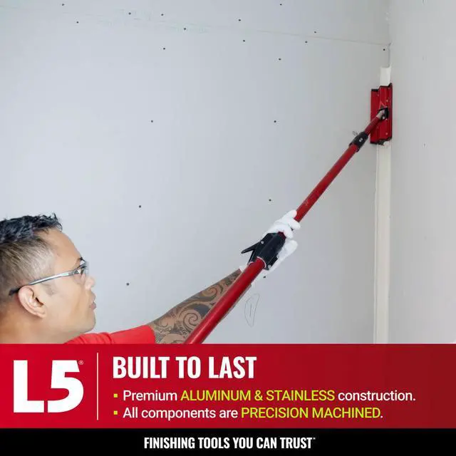 Alt view image 4 of 6 - Corner Roller + Standard Handle Pro-Grade | Drywall Gyprock Plasterboard Sheetrock | 4-507