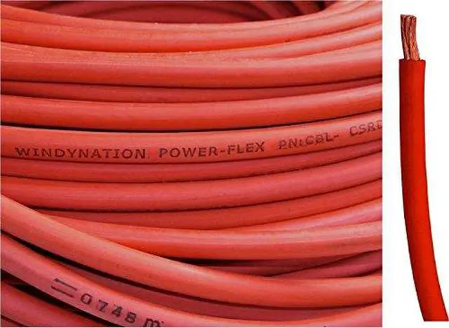 Alt view image 4 of 6 - 2/0 AWG 2/0 Gauge Red and Black Welding Lead & Car Battery Copper Cable Wire - Car, RV, Inverter, Solar, Battery