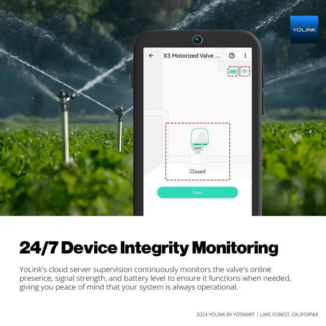 Alt view image 5 of 6 - NSF Certified Leak Protection Kit, 1" Battery-Powered Shutoff Valve w/ Controller + 3 Leak Sensors + Hub, D2D Offline Auto Shutoff, LoRa Long-Range, App/Email/SMS Alerts, 10+ Year Battery