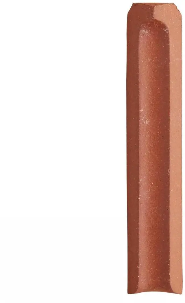 Main image of 1x6 Inches Colonial Red Smooth Inside Corner Ceramic Floor & Wall Tile, Matte Non-Slip Finish, Indoor Outdoor Use, Restaurant Hotel Kitchen Spa (10 Pieces)