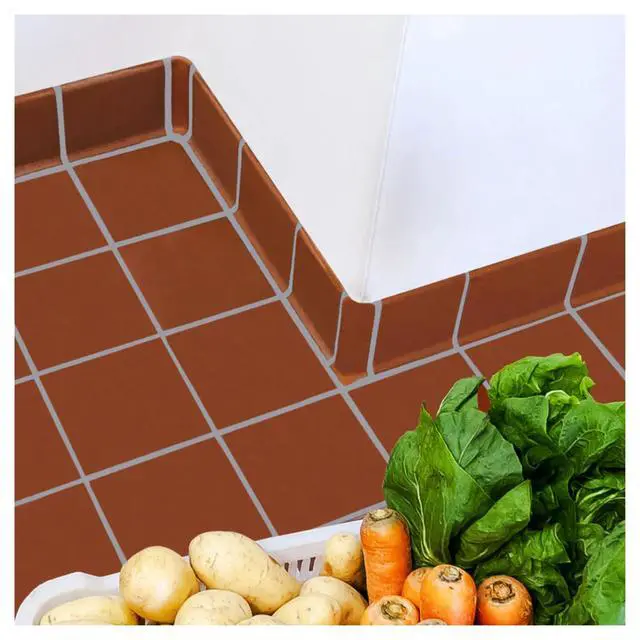 Alt view image 4 of 4 - 1x6 Inches Colonial Red Smooth Inside Corner Ceramic Floor & Wall Tile, Matte Non-Slip Finish, Indoor Outdoor Use, Restaurant Hotel Kitchen Spa (10 Pieces)