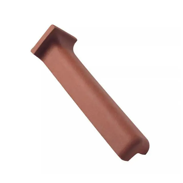 Alt view image 2 of 5 - 1x6 Colonial Red Quarry Outside Corner Tile Ceramic Wall & Floor Trim, Matte Non-Slip Finish, Indoor Outdoor Use, Restaurant Hotel Kitchen Spa (10 Pieces)