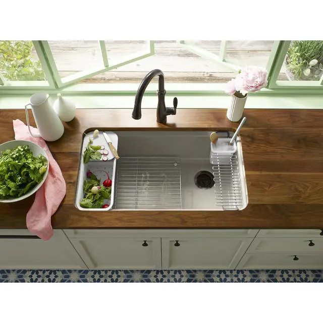 Alt view image 2 of 3 - K-6237-ST Riverby Left-Hand Sink Rack, Stainless Steel 1.00 x 18.56 x 14.13 inches