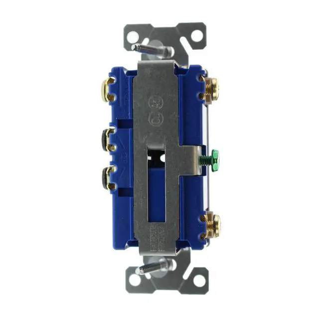 Alt view image 3 of 4 - RC103WZ Combo Double Toggle Switch, (1) 1-Pole, (1) 3-Way, 15A, 120/277-Volt, White, (24-Pk)