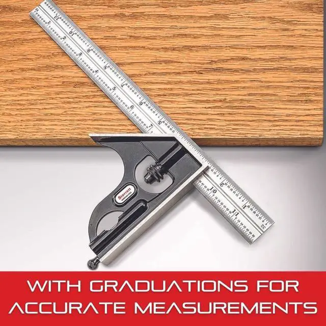 Alt view image 6 of 6 - Blade Only for Combination Squares, Sets & Bevel Protractors, 24"L | 4R Graduation, Ideal for Woodworking and Metalworking - Satin Chrome Finish, CB24-4R