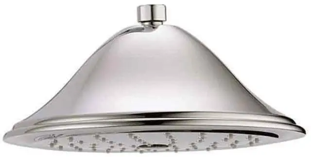 Main image of Faucet Single Setting Raincan Shower Head, Polished Nickel Round Shower Head, Rainfall Shower Head, High Pressure Shower Head, 2.5 GPM Flow Rate, Polished Nickel RP72568PN