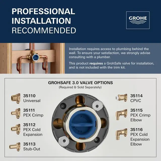 Alt view image 6 of 6 - Essence Pressure Balance Valve Trim with Cartridge, Hard Graphite