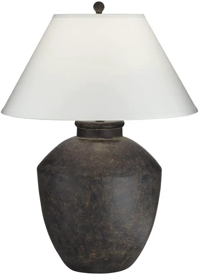 Main image of 64V99 Massa Black Terracota 1-Light 150W Table Lamp