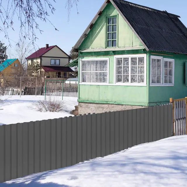 Alt view image 6 of 6 - 20PCS Metal Roofing Panels, Corrugated Galvanized Roof Panels, Waterproof Metal Siding Panels with 120 Pcs Steel Screws for Pergola, Gazebo, Shed, Garages, Stables and Mobile Homes (Grey)
