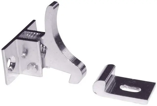 Main image of 25 Pack Hardware Extra Heavy Duty Elbow Latch Cabinet Door/Window Catch - Nickel Finish with Screws
