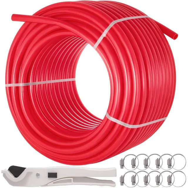 Main image of Oxygen Barrier PEX Tubing 500Ft Red 5/8 Inch PEX Pipe Radiant Heat Floor O2 EVOH Pex-B Heat Durable Plumbing Flexible for Residential Commercial Heating Plumbing