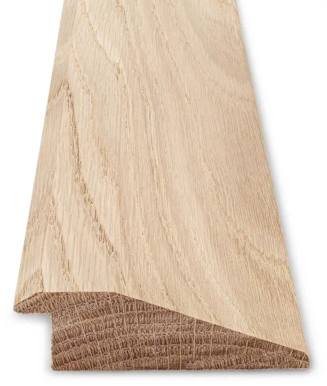 Main image of 3/4" High Solid Oak Overlap | Overlaps and Transitions a 3/4" Height Difference | 3 1/2" Wide | Floor Transition | 6 Feet Long | Made in the USA