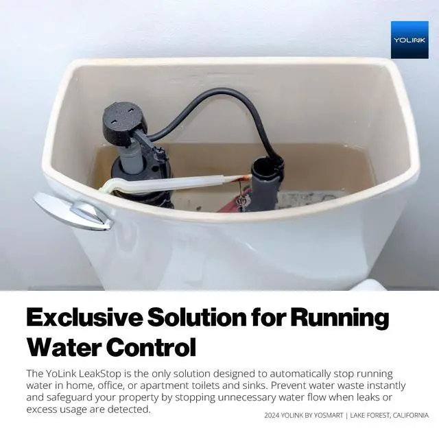 Alt view image 3 of 6 - LeakStop 1-Channel, 3-Pack, Auto Shutoff Valves & Leak Detectors for Toilets/Sinks, Real-Time Monitoring, LoRa Long-Range, 2 AA Up to 5-Year Battery Hub Required