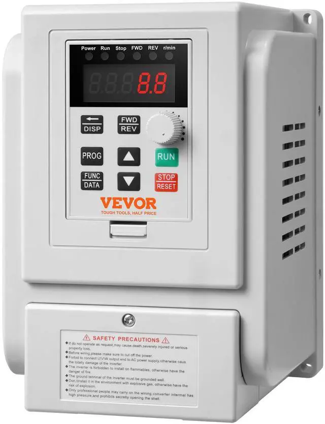 Main image of VFD 5HP 4KW 18A, 1 Phase 220V-240V Input to 3 Phase 220V-240V Output Variable Frequency Drive, 0-400Hz VFD for AC Motor Speed Control