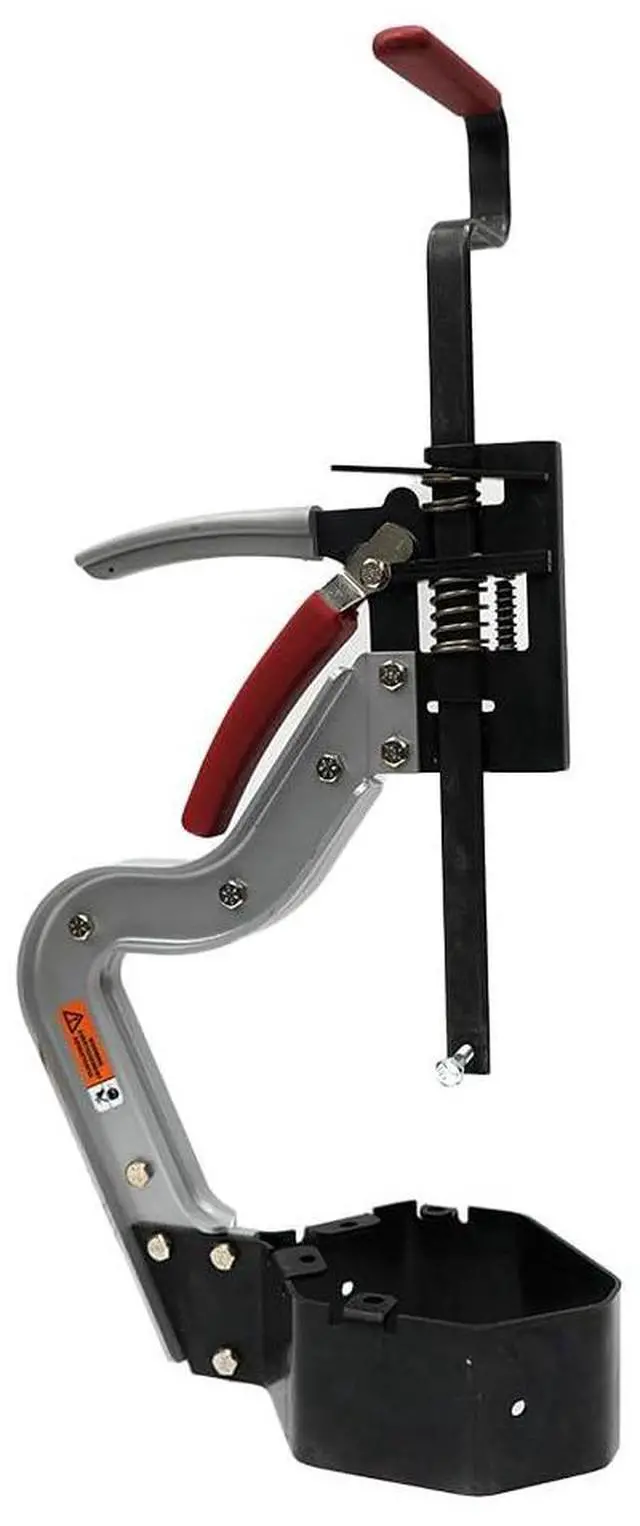 Main image of GOT Gutter Outlet Punch Tool Frame FRAME ONLY | Cuts Downspout Drop Holes in 5" & 6" K-Style Aluminum Gutter | Ratcheting Mechanism | Bench-Mount Ready | Compatible with GOP Series Punches