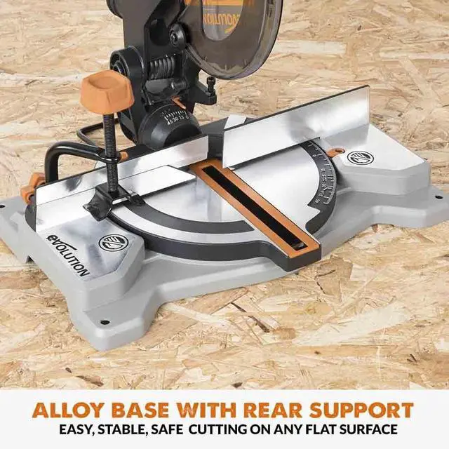 Alt view image 4 of 6 - R185CMS-Li 7-1/4" Cordless Compound Miter Saw, Multi-Material TCT Blade, 20V EXT Li-Ion, Battery & Charger Included, Cuts Wood, Metal, Plastic, 45° Miter & 45° Bevel, Compact & Powerful