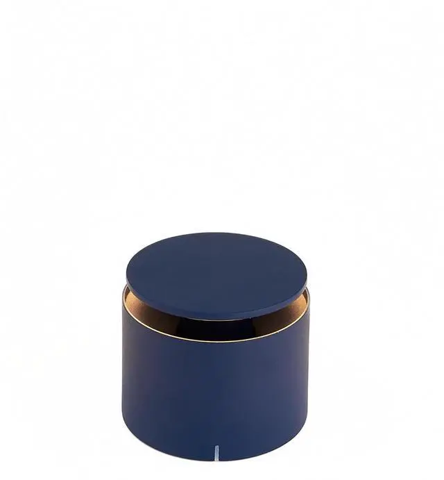 Main image of Push-Up Lamp, Rechargeable Cordless Table Lamp with Touch Controls, Suitable for Indoor and Outdoor, Dimmer, 2200-3000 K, Height 3.1-3.9 Inches, Steel Blue Color