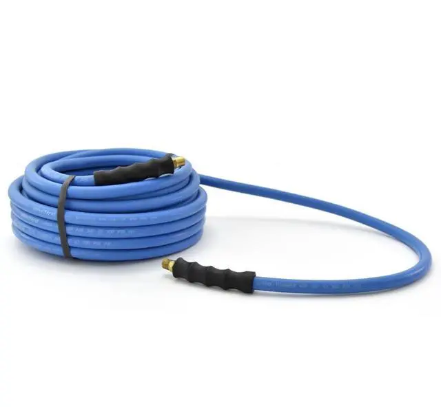 Alt view image 2 of 6 - 3/8" x 300ft Rubber Air Hose, High-Performance Pneumatic Hose for Automotive, Construction & Industrial Use, Durable, Flexible, High-Pressure Hose with Brass Fittings for Air Tools