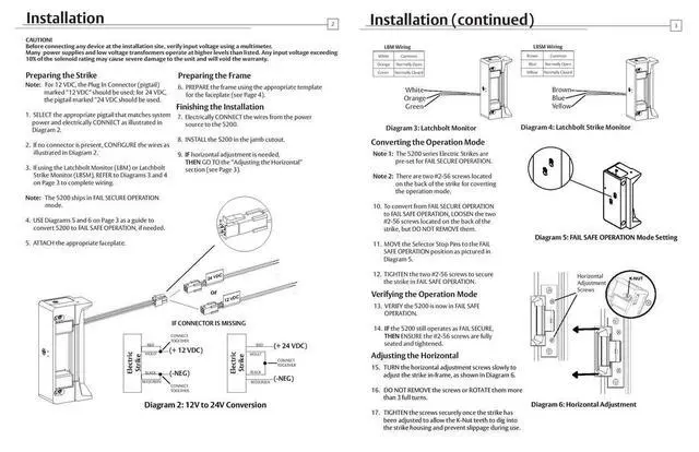 Alt view image 4 of 5 - HES 5200C-12/24D-630 Universal Door Electric Strike with Faceplate, Satin Stainless Steel, Static Strength 1500 lbs., Dynamic Strength 70 ft-lbs., Dual-Voltage 12 or 24 VDC/VAC
