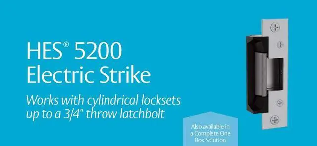 Alt view image 5 of 5 - HES 5200C-12/24D-630 Universal Door Electric Strike with Faceplate, Satin Stainless Steel, Static Strength 1500 lbs., Dynamic Strength 70 ft-lbs., Dual-Voltage 12 or 24 VDC/VAC