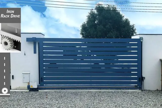 Alt view image 2 of 6 - 3970lb Automatic Sliding Gate Opener Rack Drive Operator for Heavy Driveway Slide Gates Up to 40 Feet, Rolling Gate Motor with 2 Remote Controls, Infrared Sensor & Complete Hardware Kit