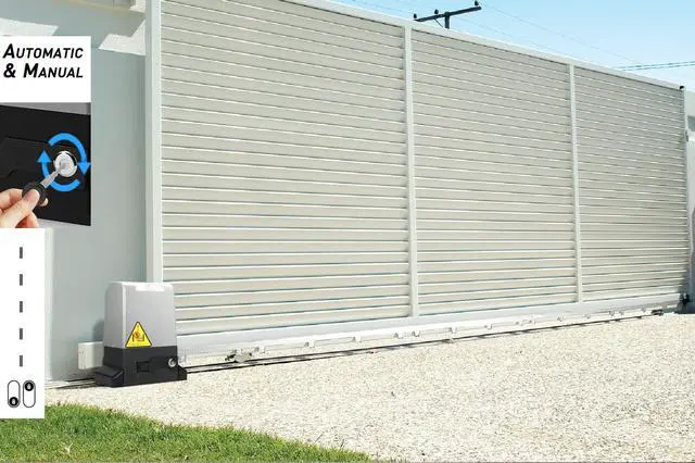 Alt view image 4 of 6 - 3970lb Automatic Sliding Gate Opener Rack Drive Operator for Heavy Driveway Slide Gates Up to 40 Feet, Rolling Gate Motor with 2 Remote Controls, Infrared Sensor & Complete Hardware Kit