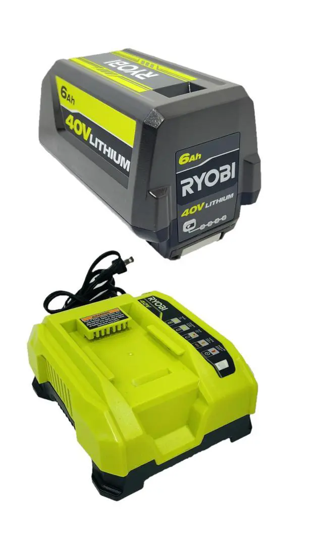 Alt view image 3 of 6 - 40V Lithium-Ion 6.0 Ah High Capacity Battery and Rapid Charger Kit | Bulk Packaged