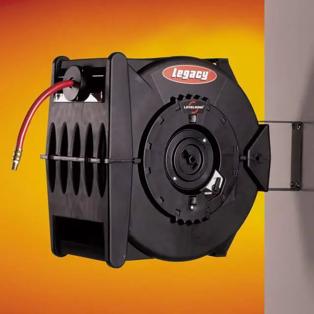 Alt view image 5 of 6 - Levelwind Retractable Air Hose Reel, 3/8" x 50' - L8305