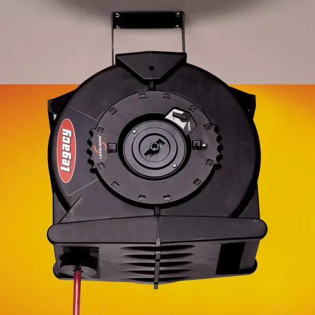 Alt view image 6 of 6 - Levelwind Retractable Air Hose Reel, 3/8" x 50' - L8305