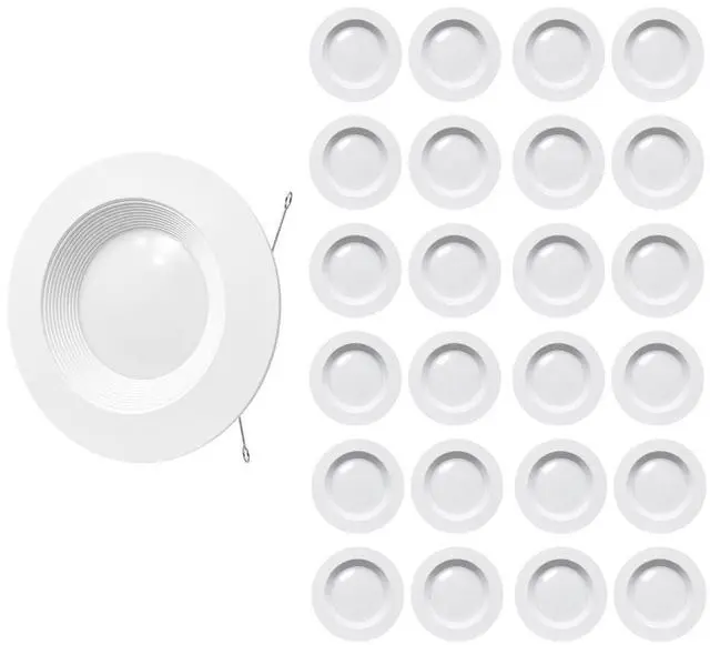 Main image of High Performance LED Light, A7/5 CCT Dimmable, Baffle Design, 5/6" Downlight, 14 Watt, 1200 Lumens, 5 Color Temperature Adjusment, Easy to Install, ES Qualified, UL Listed (24)