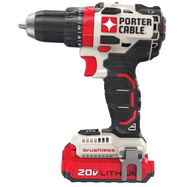 Alt view image 2 of 5 - 20V MAX Cordless Drill Driver Kit with 2 Batteries and Charger, 1/2 Inch (PCCK607LB)