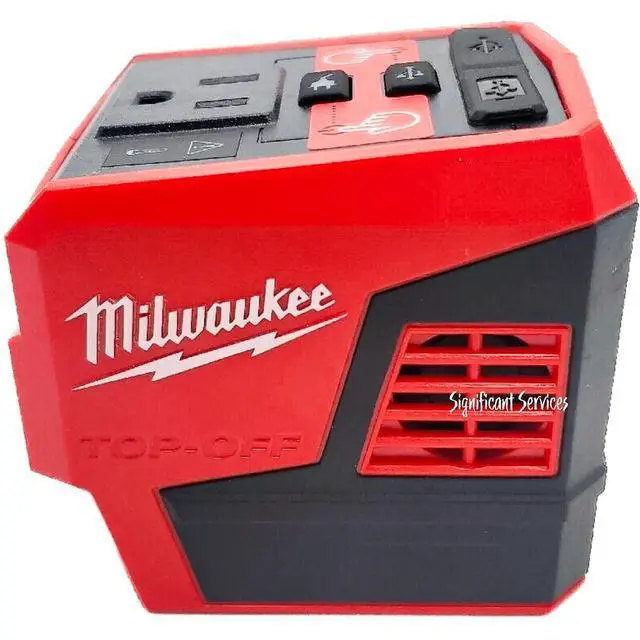 Alt view image 4 of 6 - Tool 2846 50 M18 18 Volt 175 Watt Lithium Ion Powered Compact Inverter with 5.0 Ah Battery