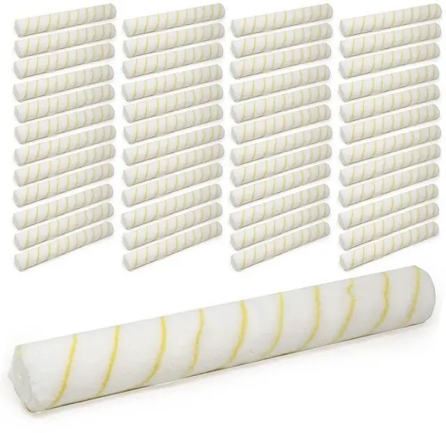Main image of 18 Inch Shedless Lint Free Paint Roller Covers with End Caps - 48PK -TH10328