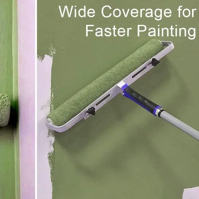 Alt view image 4 of 6 - 18 Inch Shedless Lint Free Paint Roller Covers with End Caps - 48PK -TH10328