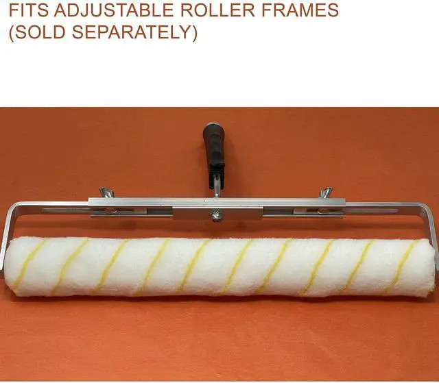 Alt view image 5 of 6 - 18 Inch Shedless Lint Free Paint Roller Covers with End Caps - 48PK -TH10328