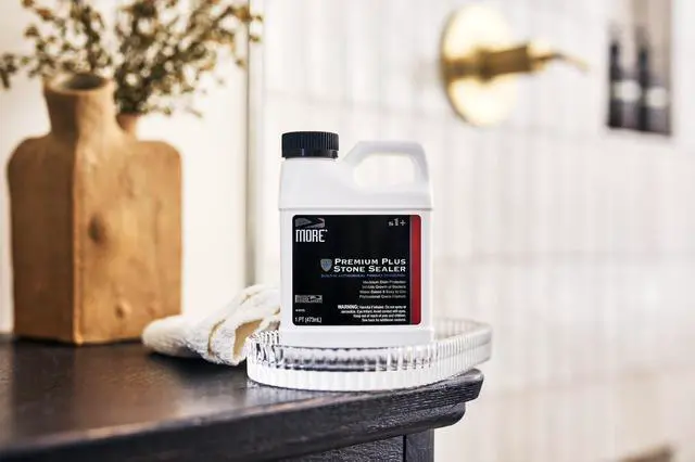 Alt view image 4 of 6 - MORE Premium Plus Stone Sealer Protector for Countertops - Natural Stone, Marble, Granite Surfaces - Advanced Formula (Quart / 32oz)