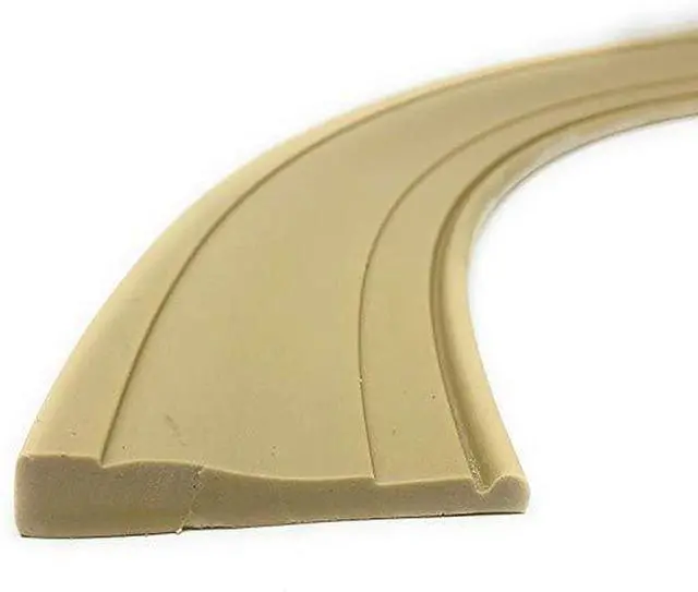 Alt view image 2 of 6 - #445: Flexible Casing Molding: 11/16" Thick x 3.25" Wide - PRE Curved to fit Half Round Windows 57" to 66" Diameter