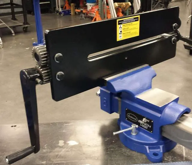 Alt view image 5 of 6 - Metal Fabrication Bead Roller with Dies | Generous 19 inch Throat Industrial Bead Roller | 18 Gauge Sheet Metal Rotary Forming Machine | Durable Construction