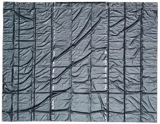 Main image of 12'x20' Heavy Duty Smoke Tarp for Flatbed Truck - 18 Ounce Vinyl - Load Covering Tarp Protects Your Cargo from Exhaust Smoke & Dirt - Water Resistant