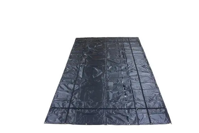 Alt view image 3 of 6 - 12'x20' Heavy Duty Smoke Tarp for Flatbed Truck - 18 Ounce Vinyl - Load Covering Tarp Protects Your Cargo from Exhaust Smoke & Dirt - Water Resistant