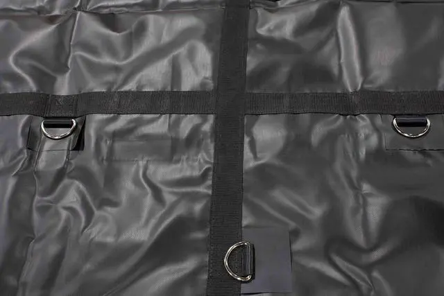 Alt view image 6 of 6 - 12'x20' Heavy Duty Smoke Tarp for Flatbed Truck - 18 Ounce Vinyl - Load Covering Tarp Protects Your Cargo from Exhaust Smoke & Dirt - Water Resistant