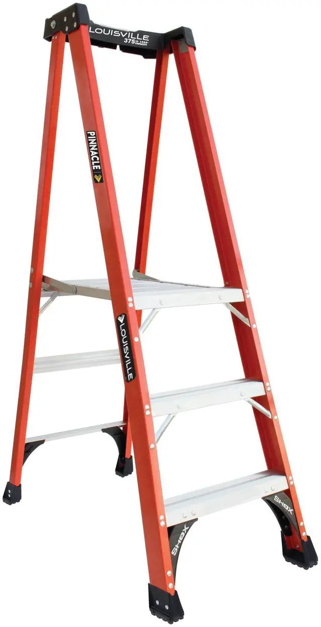 Main image of 3-Foot Fiberglass Platform Step Ladder, 375-Pound Load Capacity, Type IAA, FXP1803HD