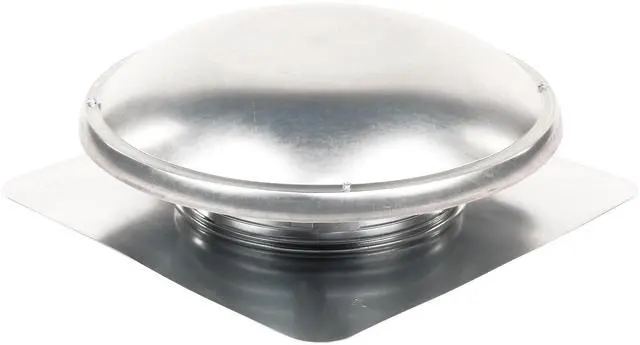 Main image of GAF 1250 CFM Power Roof Mount Attic Fan ERV5 Energy-Efficient Design, Galvanized Steel, Optional Humidistat Mill Finish Attics Up to 2800 sq ft