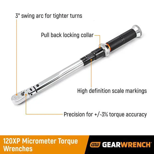 Alt view image 2 of 6 - 1/4" Drive 120XP Micrometer Torque Wrench, 30-200 in/lbs. - 85171