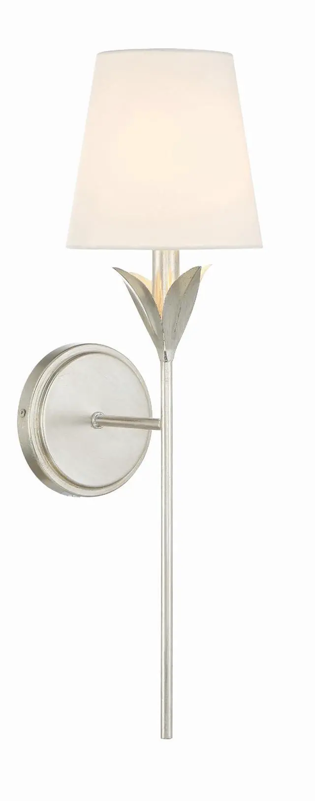 Main image of Broche 6'' Antique Silver Sconce